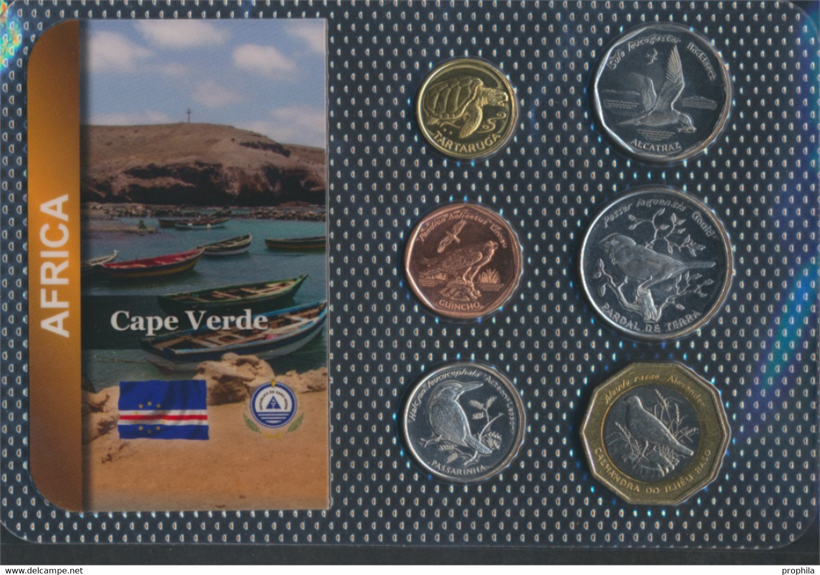 Kap Verde 1994 Stgl./unzirkuliert Kursmünzen 1994 1 Escudos Bis 100 Escudos Birds (9767674 - Cape Verde