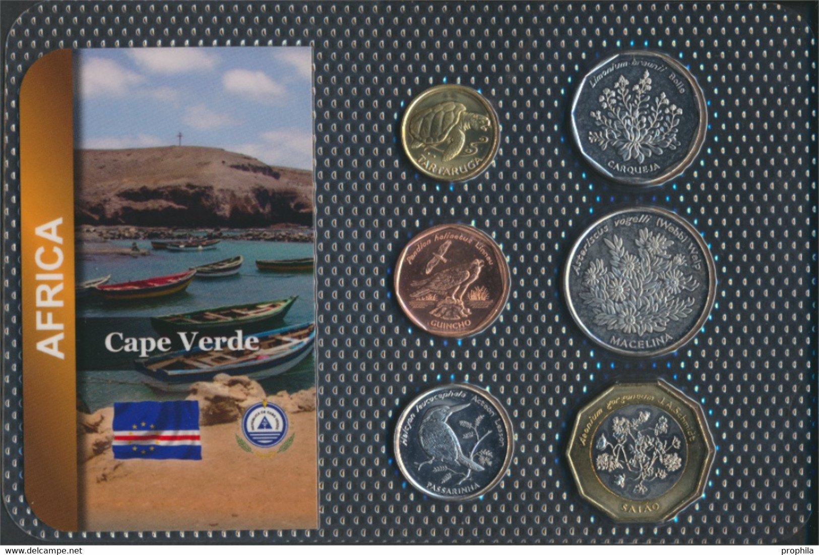 Kap Verde 1994 Stgl./unzirkuliert Kursmünzen 1994 1 Escudos Bis 100 Escudos (9767676 - Cap Verde