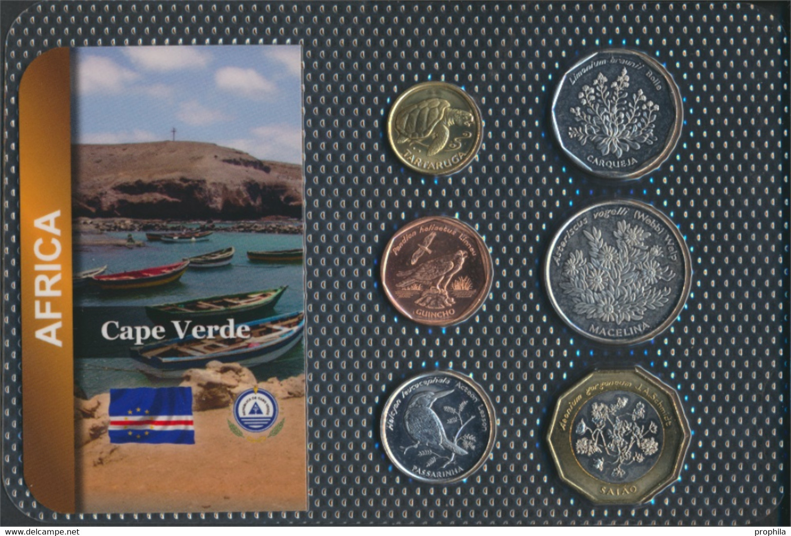 Kap Verde 1994 Stgl./unzirkuliert Kursmünzen 1994 1 Escudos Bis 100 Escudos (9767676 - Cap Vert