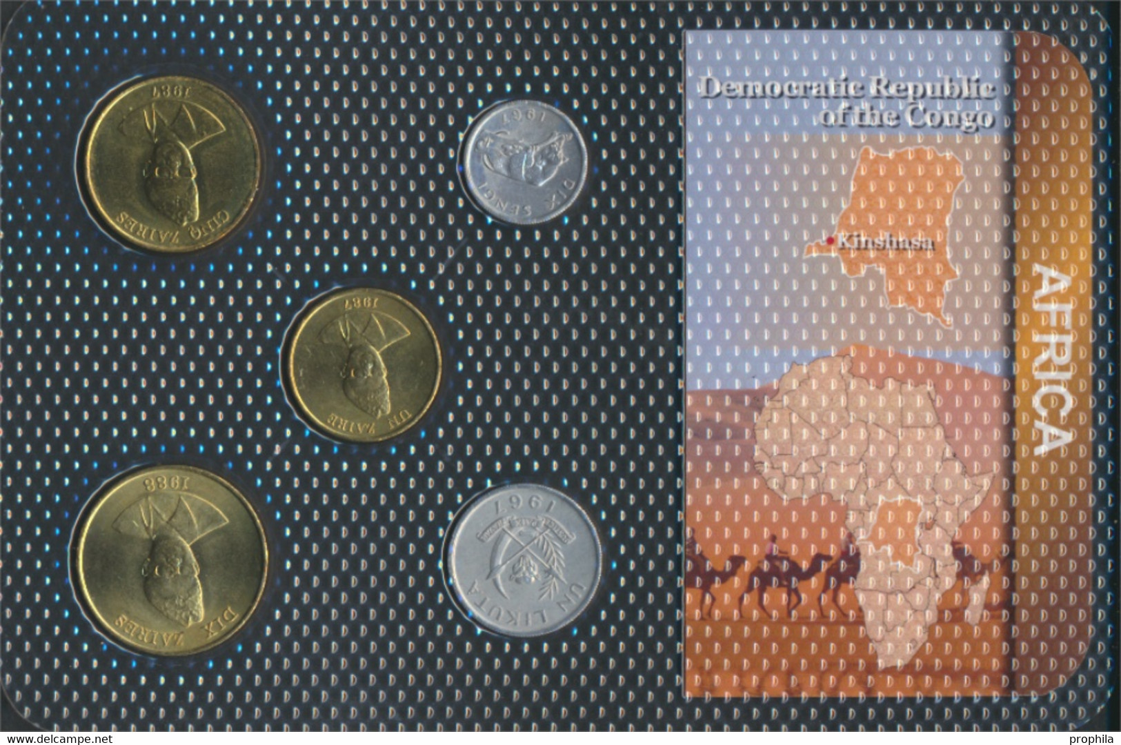 Kongo (Kinshasa) Stgl./unzirkuliert Kursmünzen Stgl./unzirkuliert Ab 1967 10 Sengi Bis 10 Zaires (9764165 - Congo (Rép. Démocratique, 1964-70)