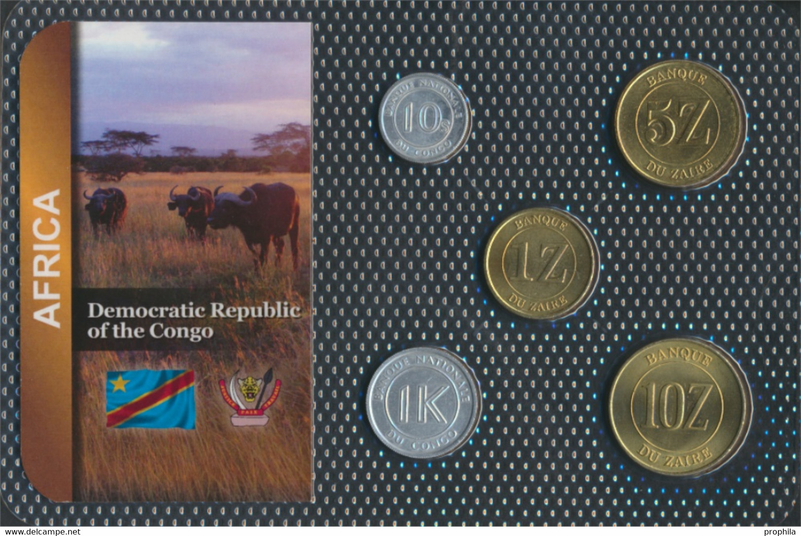 Kongo (Kinshasa) Stgl./unzirkuliert Kursmünzen Stgl./unzirkuliert Ab 1967 10 Sengi Bis 10 Zaires (9764167 - Congo (República Democrática 1964-70)