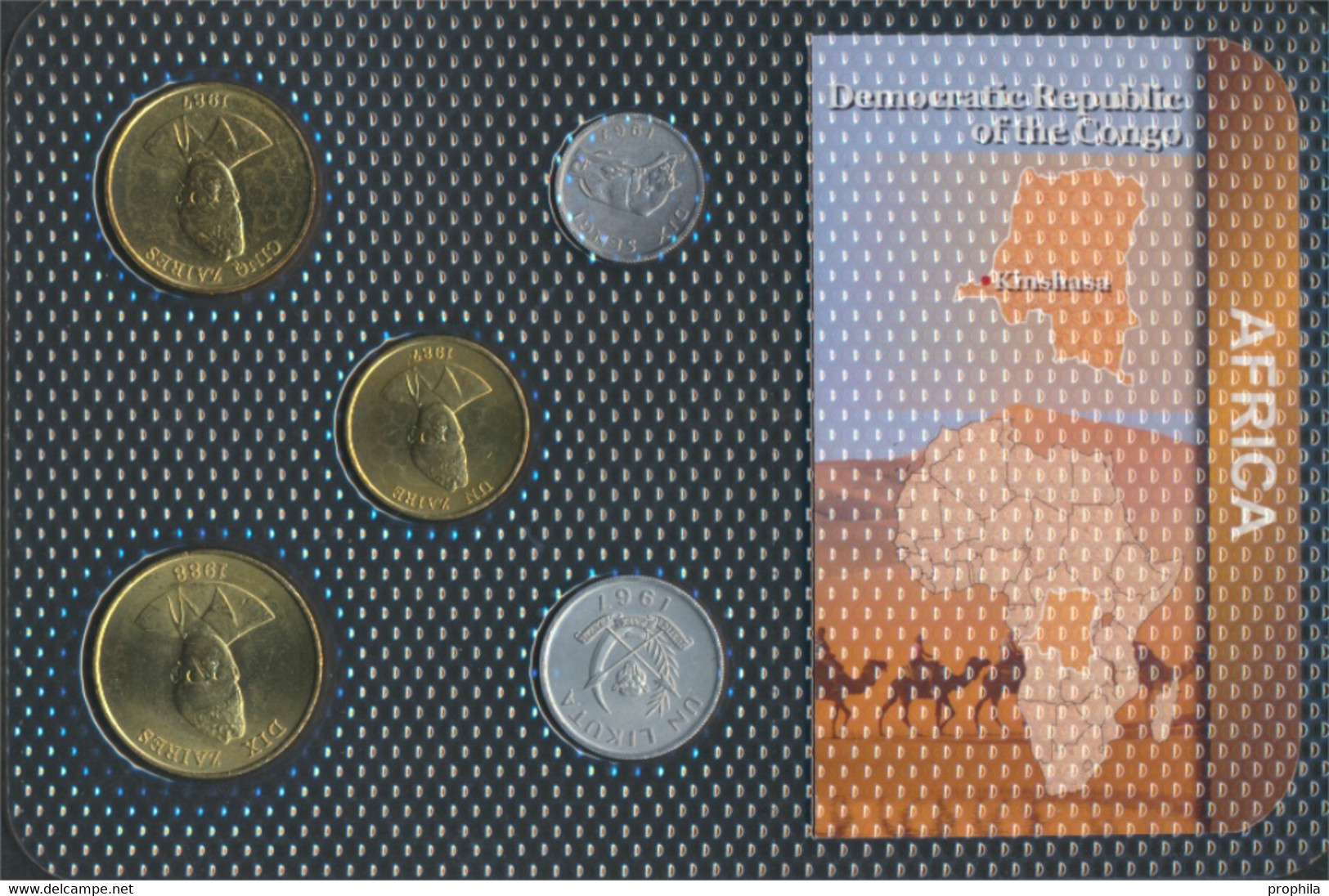 Kongo (Kinshasa) Stgl./unzirkuliert Kursmünzen Stgl./unzirkuliert Ab 1967 10 Sengi Bis 10 Zaires (9764170 - Congo (Rép. Démocratique, 1964-70)
