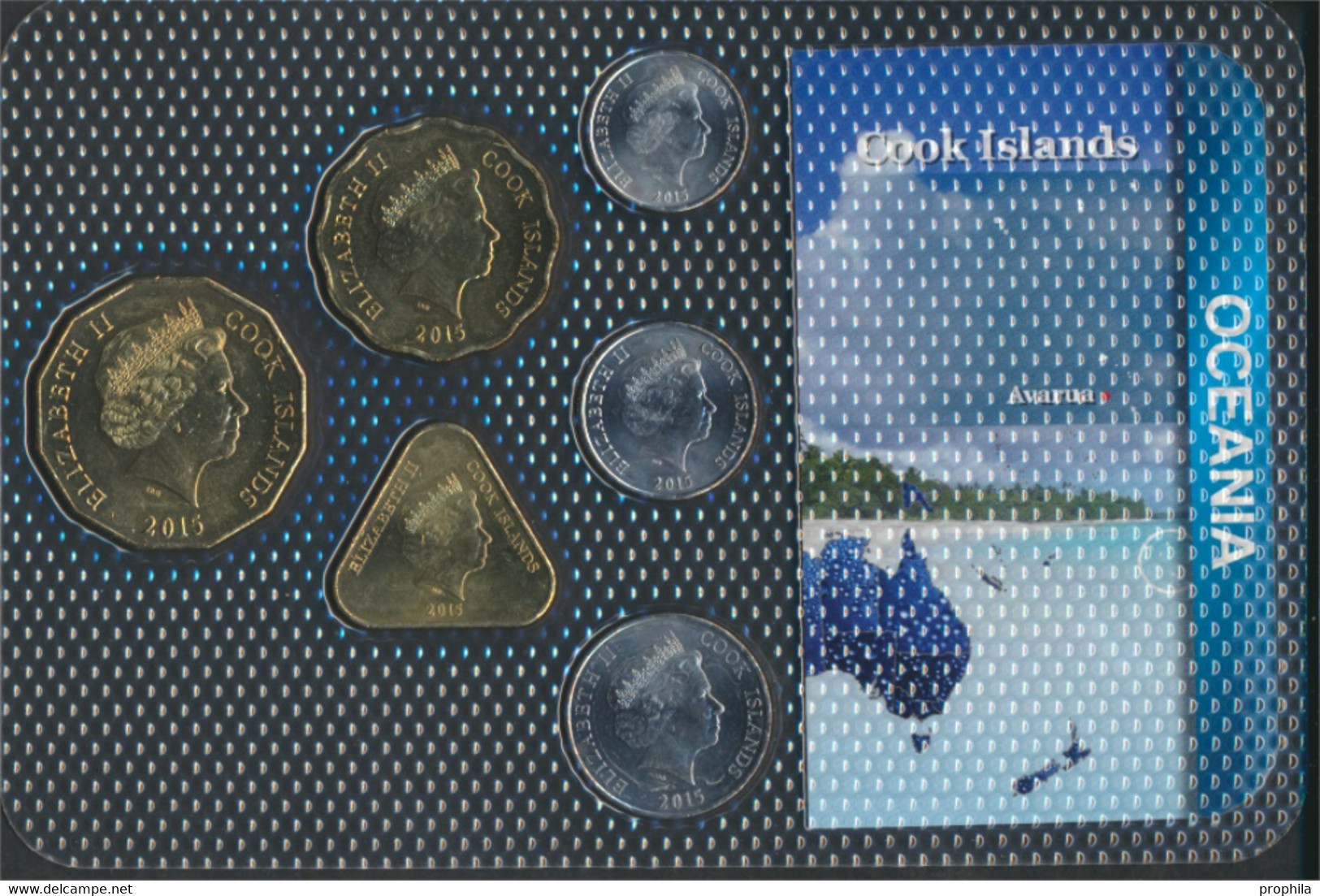 Cookinseln 2015 Stgl./unzirkuliert Kursmünzen 2015 10 Cents Bis 5 Dollars (9764160 - Cookeilanden