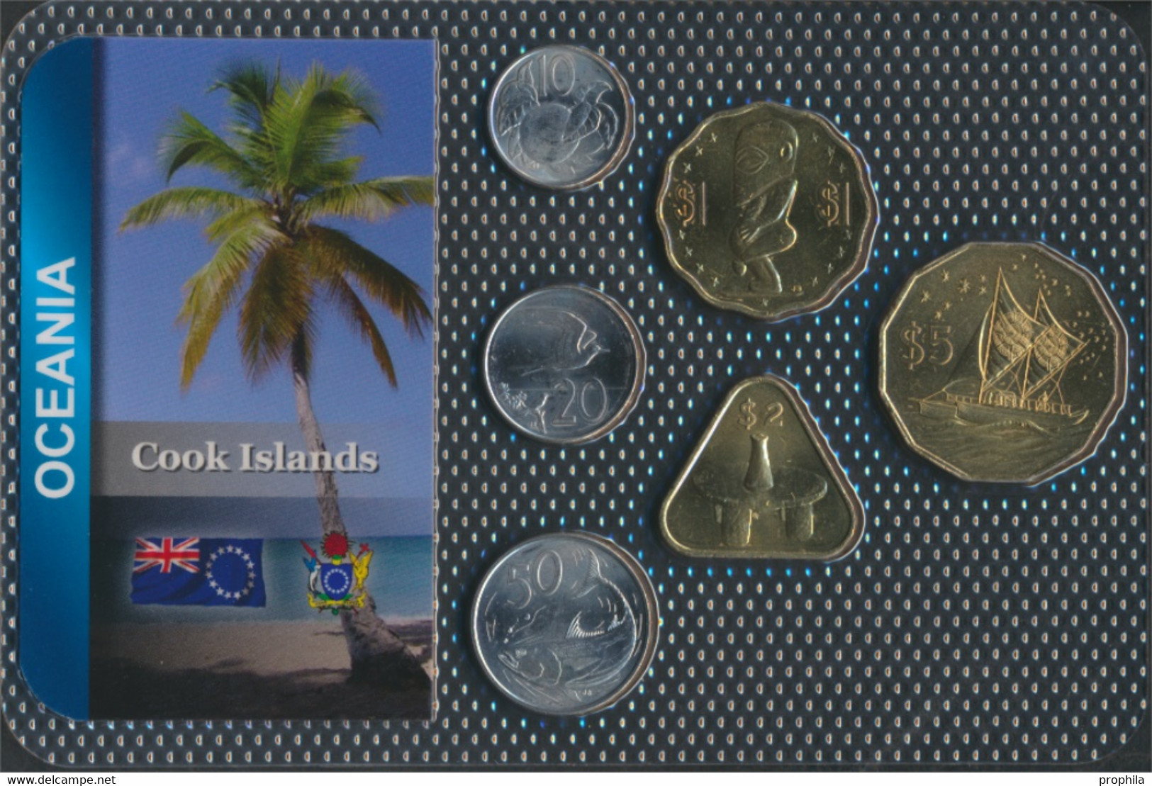 Cookinseln 2015 Stgl./unzirkuliert Kursmünzen 2015 10 Cents Bis 5 Dollars (9764161 - Islas Cook