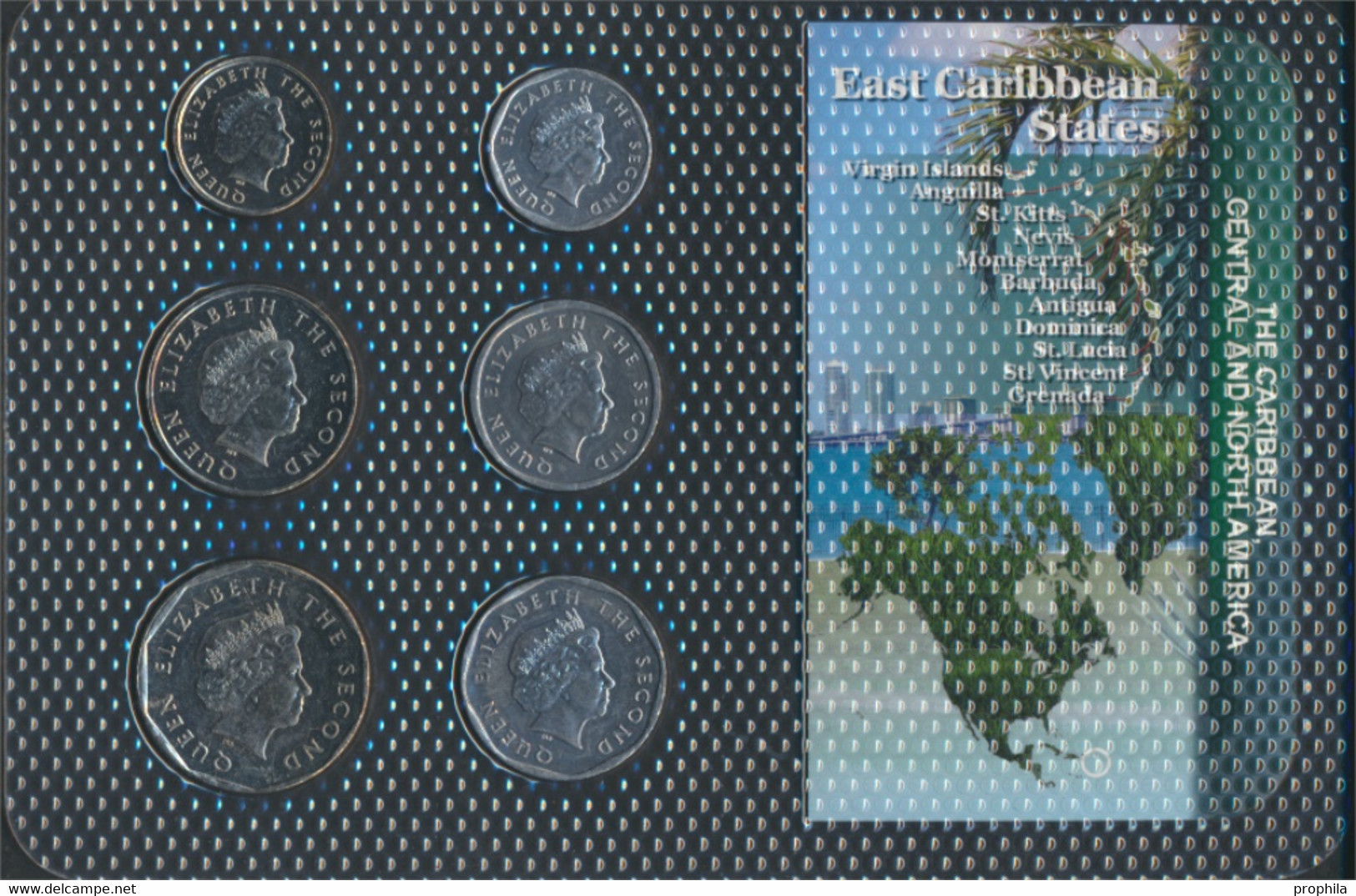 Vereinte Karibische Staaten Stgl./unzirkuliert Kursmünzen Stgl./unzirkuliert Ab 2002 1 Cent Bis 1 Dollar (9764323 - Ostkaribischer Staaten
