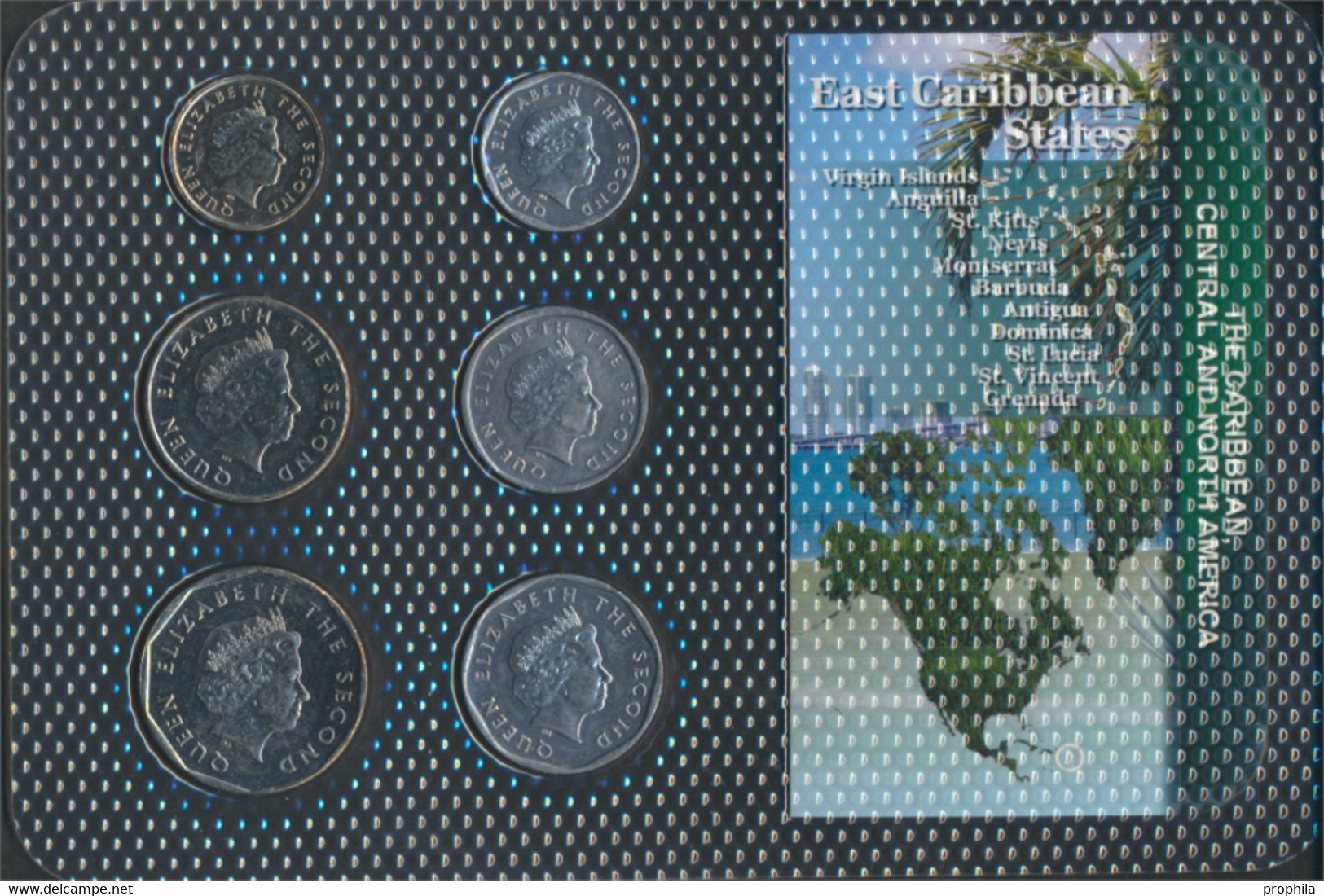 Vereinte Karibische Staaten Stgl./unzirkuliert Kursmünzen Stgl./unzirkuliert Ab 2002 1 Cent Bis 1 Dollar (9764325 - Caraïbes Orientales (Etats Des)