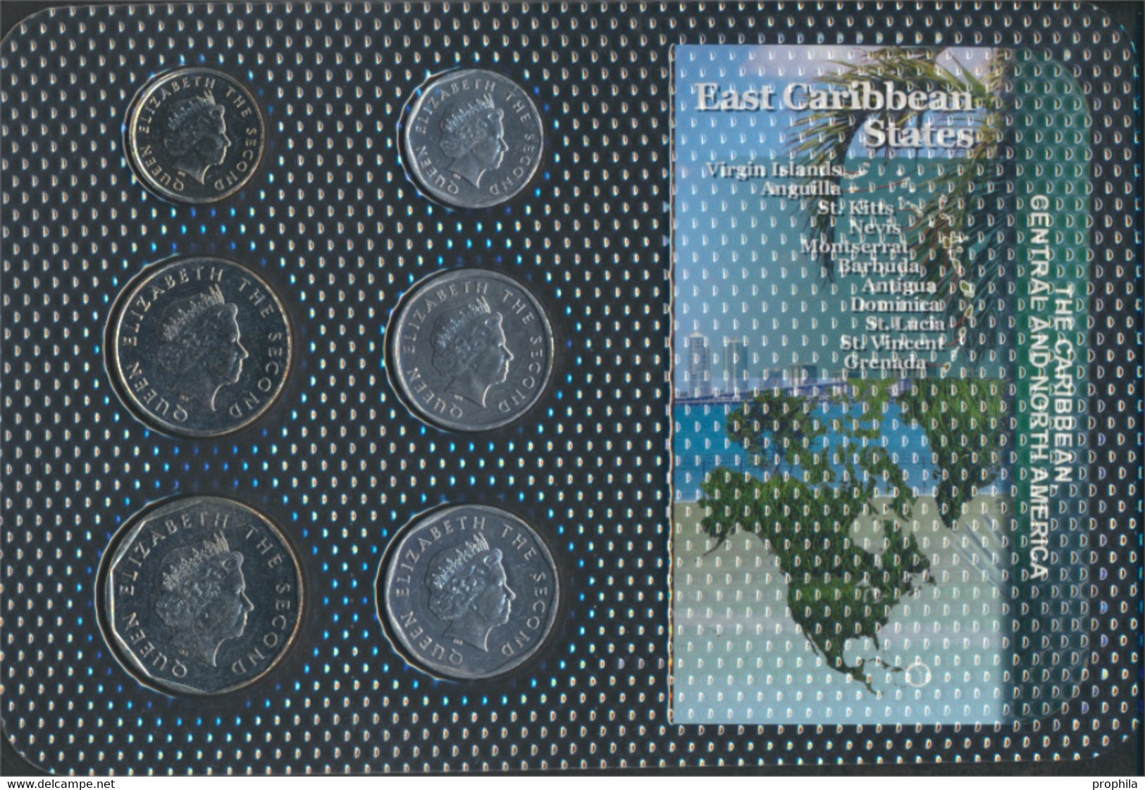 Vereinte Karibische Staaten Stgl./unzirkuliert Kursmünzen Stgl./unzirkuliert Ab 2002 1 Cent Bis 1 Dollar (9764326 - Ostkaribischer Staaten