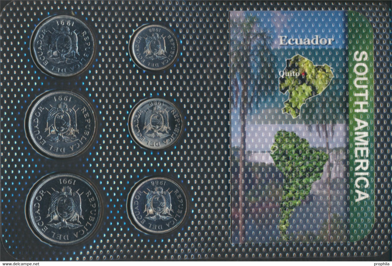 Ecuador Stgl./unzirkuliert Kursmünzen Stgl./unzirkuliert Ab 1988 50 Centavos Bis 50 Sucres (9764321 - Ecuador