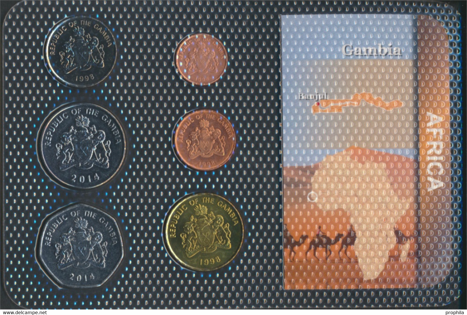 Gambia Stgl./unzirkuliert Kursmünzen Stgl./unzirkuliert Ab 1998 1 Bututs Bis 1 Dalasi (9764289 - Gambia