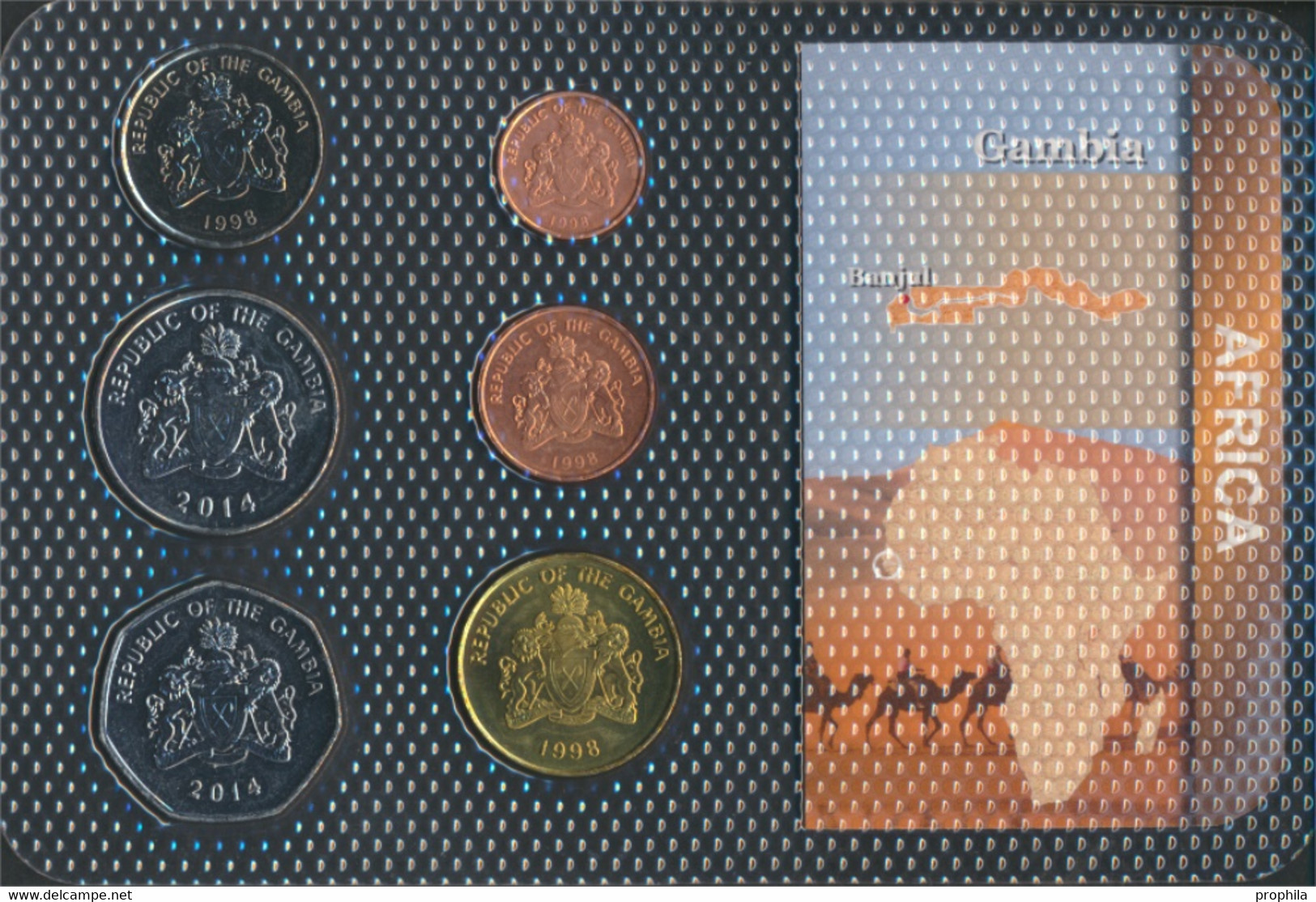 Gambia Stgl./unzirkuliert Kursmünzen Stgl./unzirkuliert Ab 1998 1 Bututs Bis 1 Dalasi (9764290 - Gambie