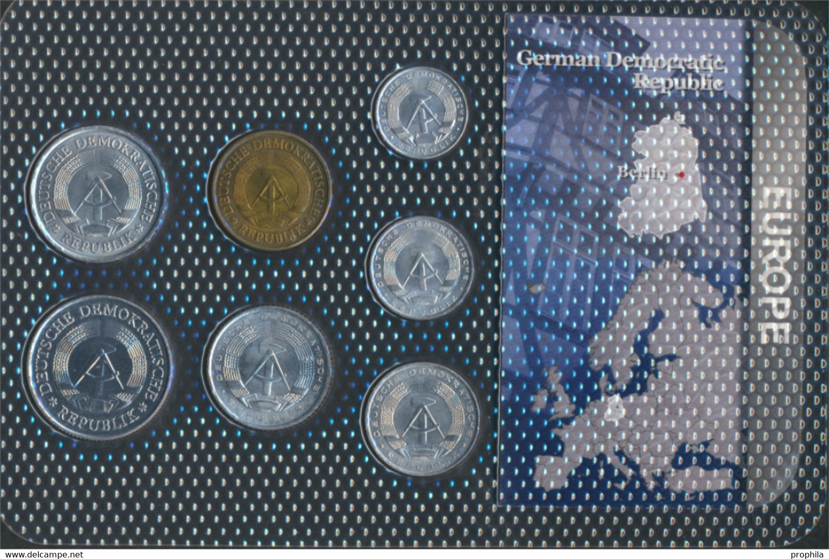 DDR Stgl./unzirkuliert Kursmünzen Stgl./unzirkuliert 1958-1990 1 Pfennig Bis 2 Mark (9764284 - Mint Sets & Proof Sets