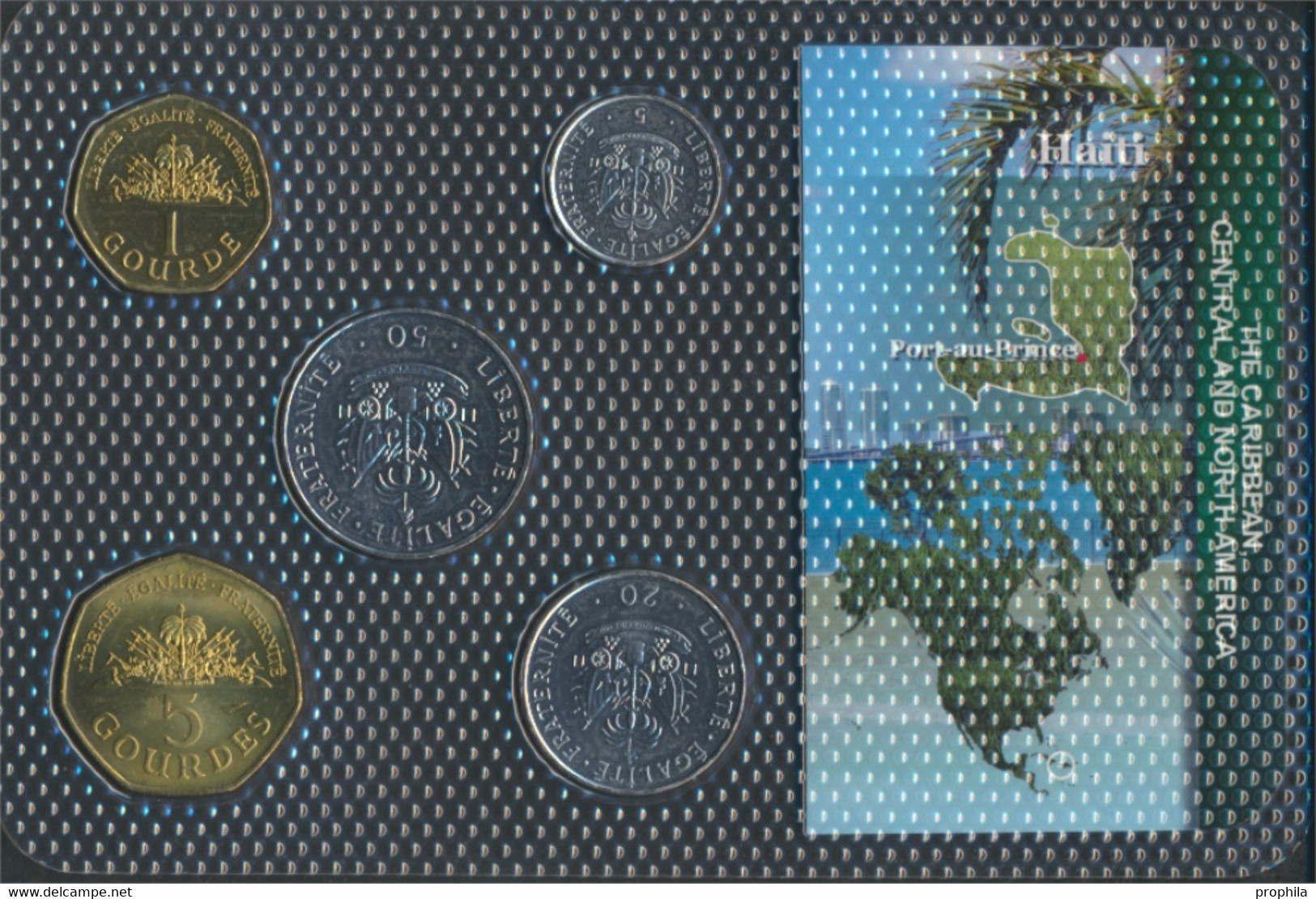 Haiti Stgl./unzirkuliert Kursmünzen Stgl./unzirkuliert Ab 1986 5 Cents Bis 5 Gourdes (9764254 - Haïti