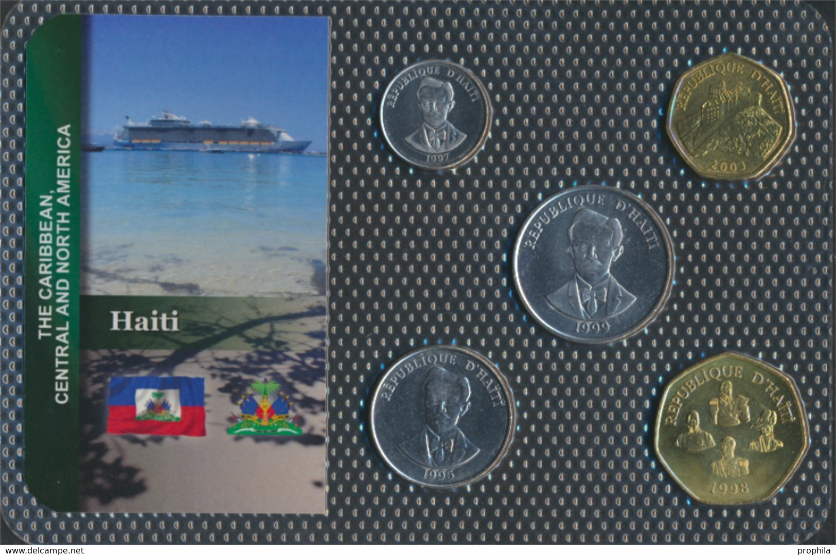 Haiti Stgl./unzirkuliert Kursmünzen Stgl./unzirkuliert Ab 1986 5 Cents Bis 5 Gourdes (9764255 - Haiti