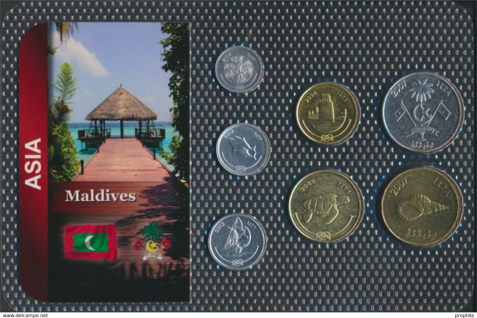 Malediven Stgl./unzirkuliert Kursmünzen Stgl./unzirkuliert Ab 1984 1 Laari Bis 1 Rufiyaa (9764400 - Malediven
