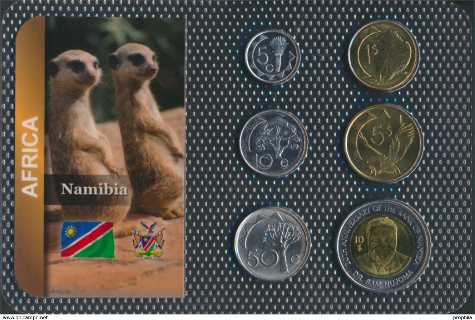 Namibia - Südwestafrika Stgl./unzirkuliert Kursmünzen Stgl./unzirkuliert Ab 1993 5 Cents Bis 10 Dollars (9764344 - Namibia