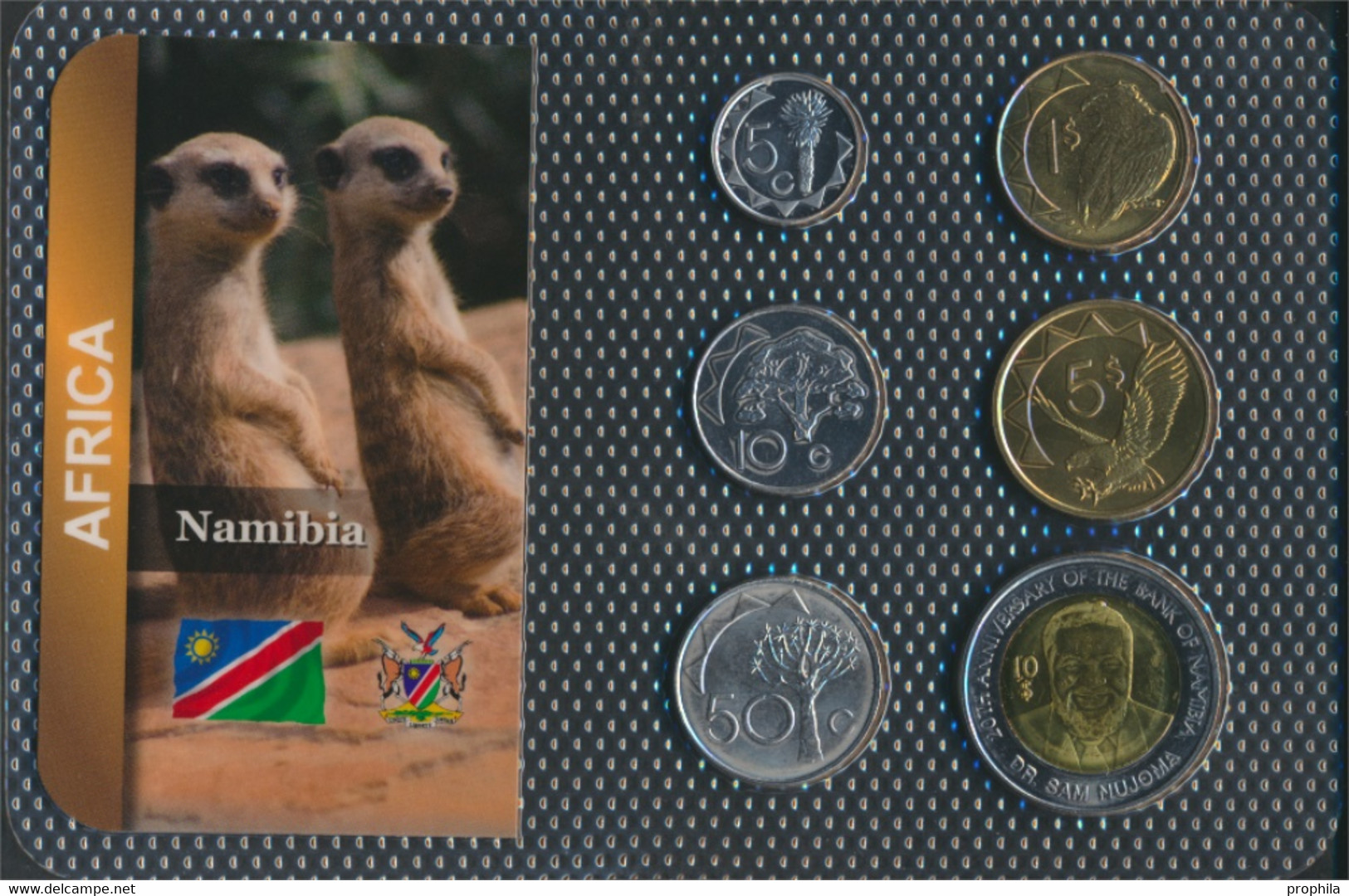 Namibia - Südwestafrika Stgl./unzirkuliert Kursmünzen Stgl./unzirkuliert Ab 1993 5 Cents Bis 10 Dollars (9764345 - Namibie