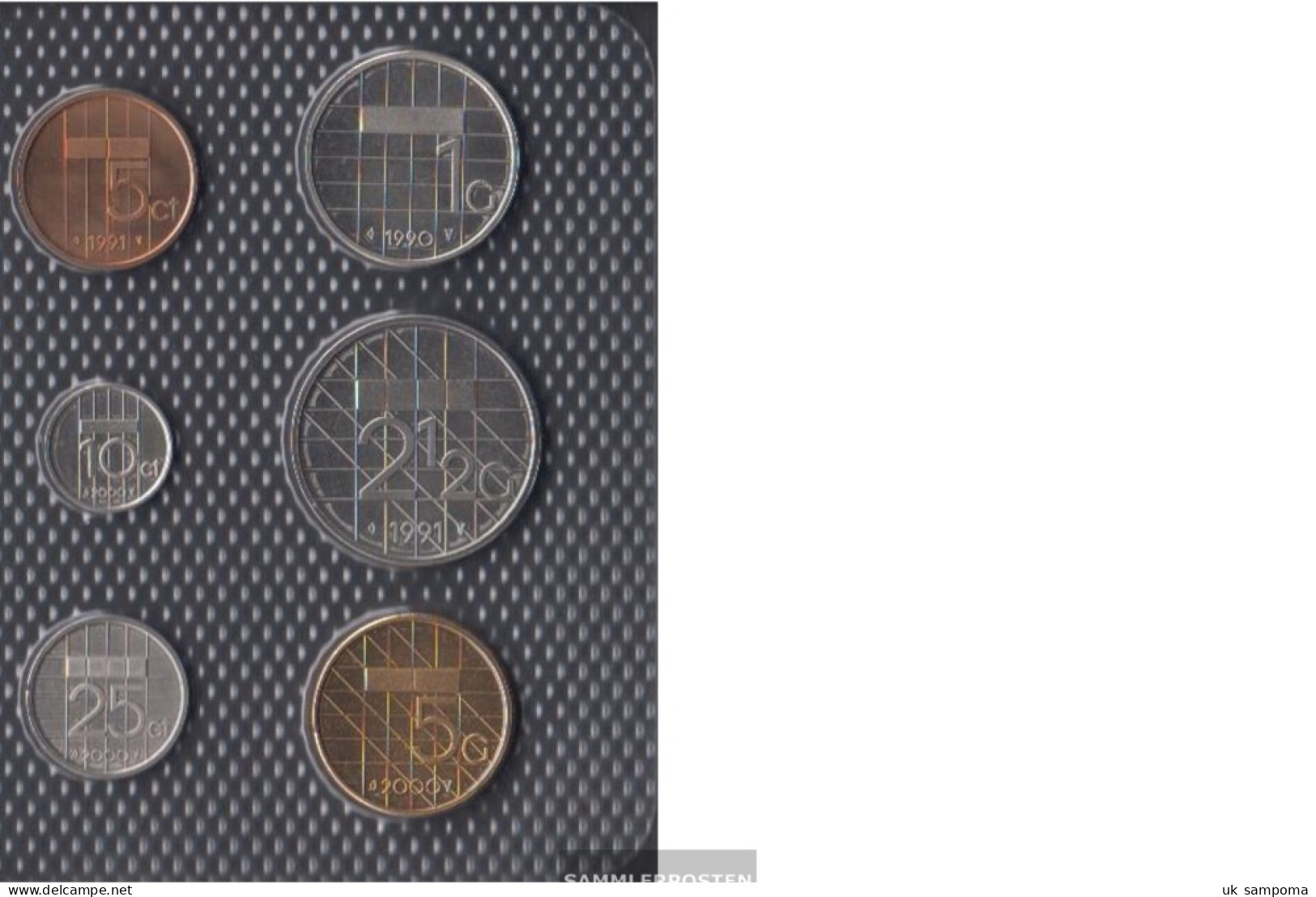 Netherlands Stgl./unzirkuliert Kursmünzen Stgl./unzirkuliert From 1988 5 Cents Until 5 Gulden - Colecciones
