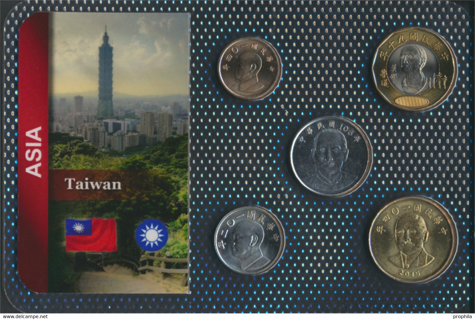 China-Taiwan Stgl./unzirkuliert Kursmünzen Stgl./unzirkuliert Ab 1981 1 Yuan Bis 50 Yuan (9764449 - Taiwan