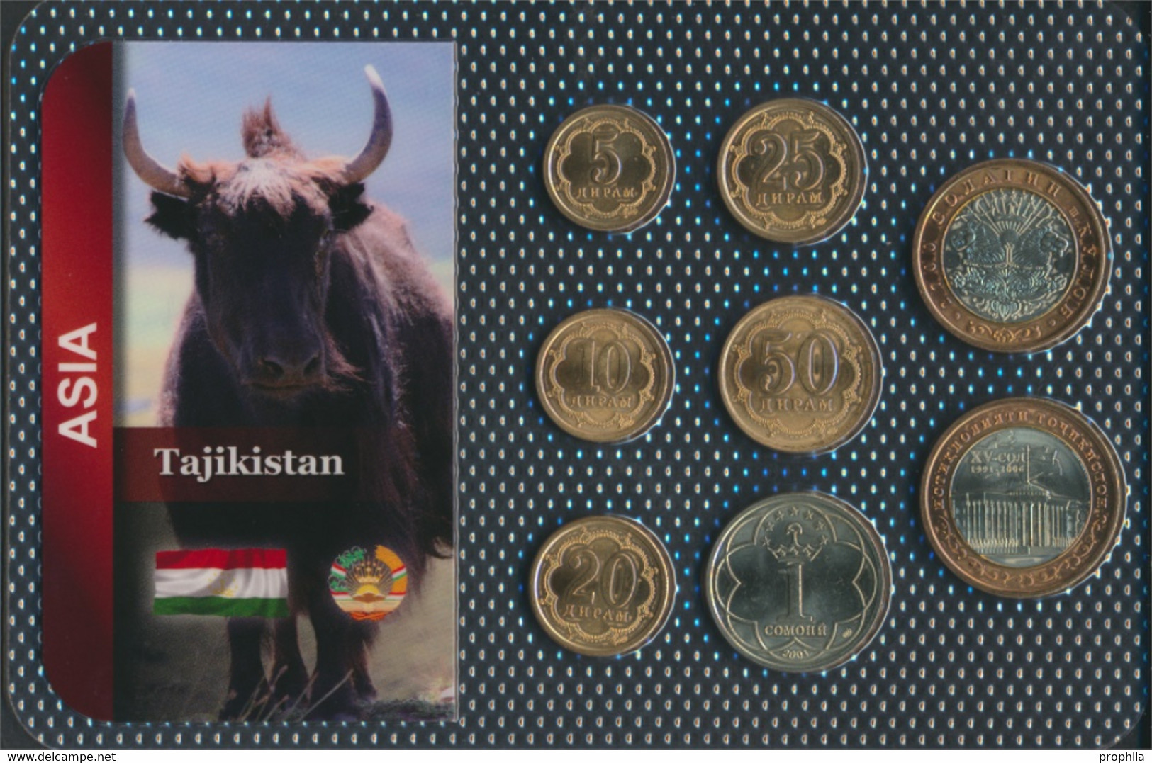 Tadschikistan Stgl./unzirkuliert Stgl./unzirkuliert Ab 2001 5 Dram Bis 5 Somoni (9764443 - Takiyistán