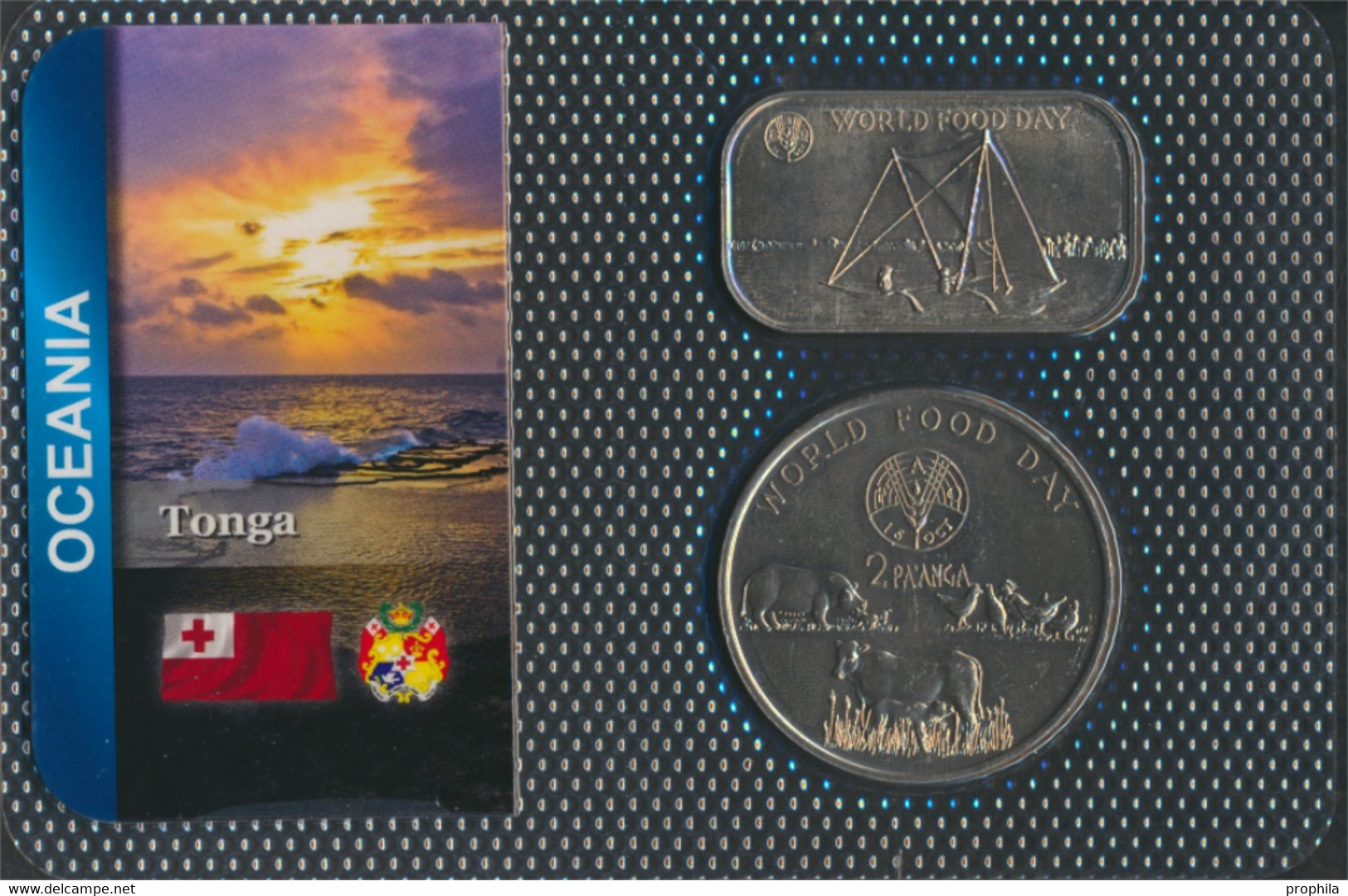 Tonga 1981 Stgl./unzirkuliert Kursmünzen 1981 1 Paanga Bis 2 Paanga (9764530 - Tonga