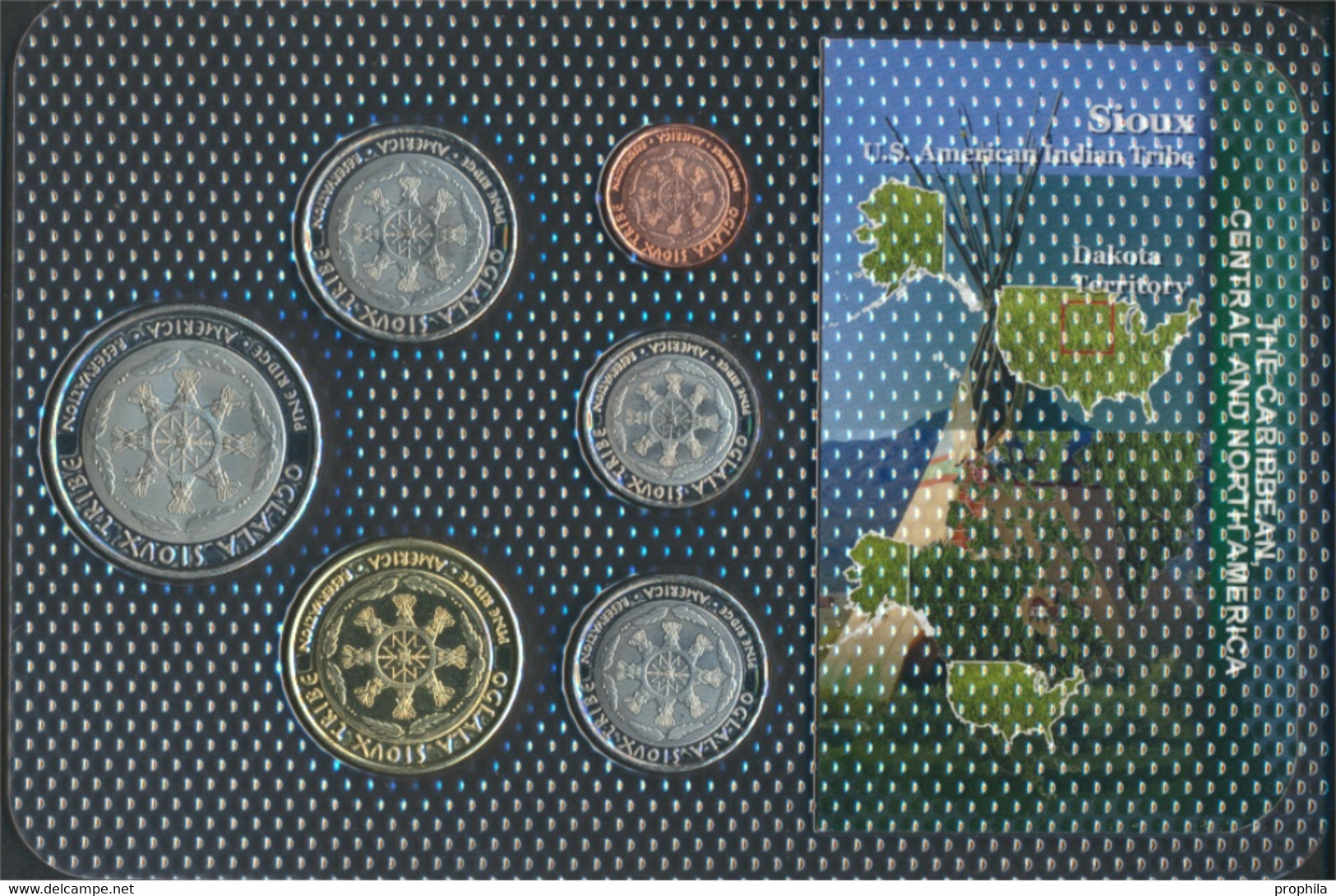 USA 2014 Stgl./unzirkuliert Kursmünzen 2014 1 Cent Bis 1 Dollar Sioux (9764355 - Proof Sets