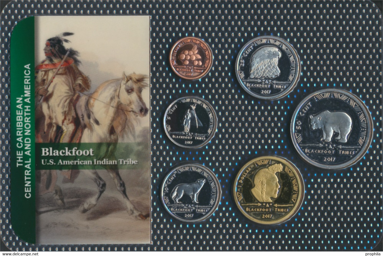 USA 2017 Stgl./unzirkuliert Kursmünzen 2017 1 Cent Bis 1 Dollar Blackfoot (9764346 - Proof Sets
