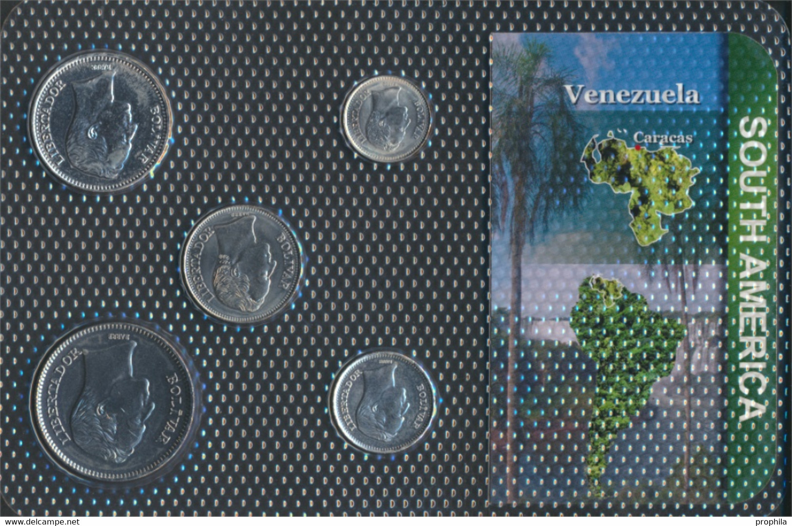 Venezuela Stgl./unzirkuliert Kursmünzen Stgl./unzirkuliert Ab 1989 25 Centimos Bis 5 Bolivares (9764027 - Venezuela