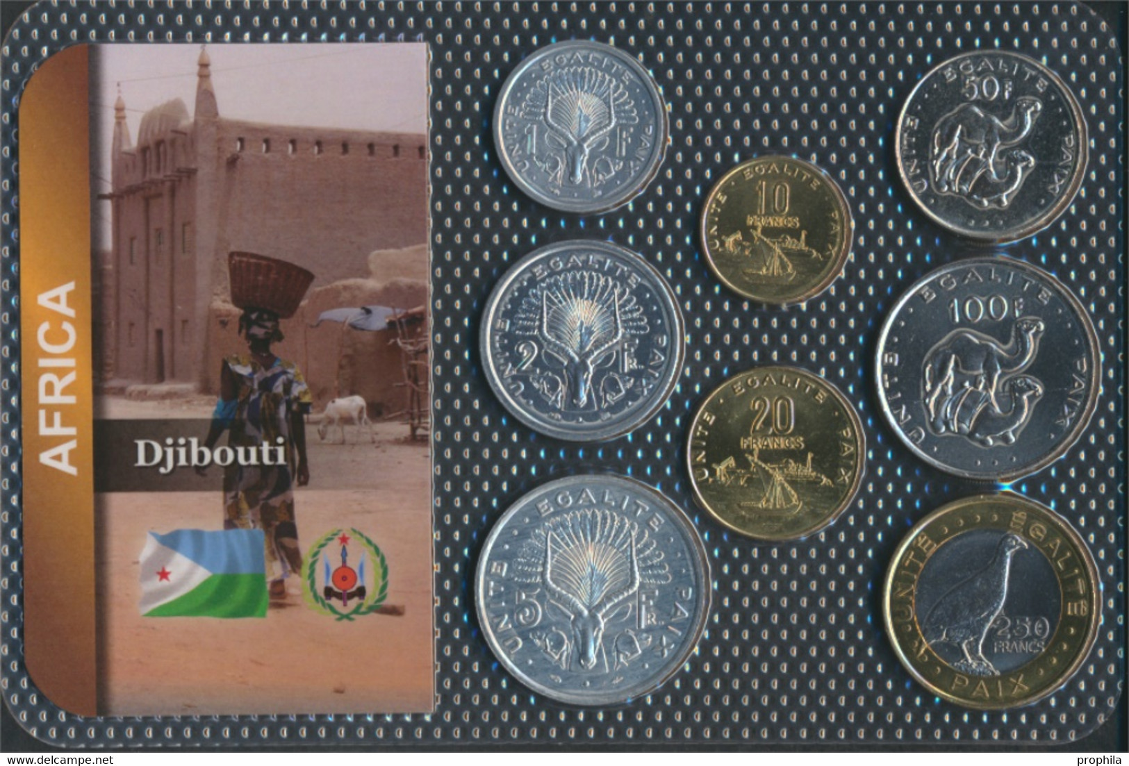 Dschibuti Stgl./unzirkuliert Kursmünzen Stgl./unzirkuliert Ab 1977 1 Francs Bis 250 Francs (9764131 - Djibouti