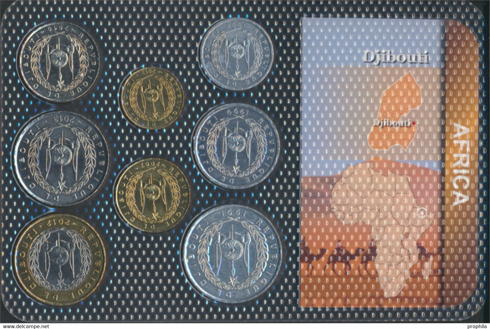 Dschibuti Stgl./unzirkuliert Kursmünzen Stgl./unzirkuliert Ab 1977 1 Francs Bis 250 Francs (9764131 - Djibouti