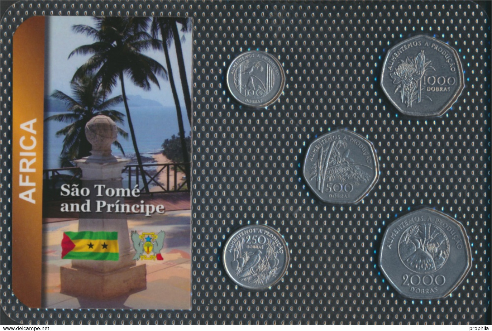 Sao Tome E Principe 1997 Stgl./unzirkuliert Kursmünzen 1997 100 Dobras Bis 2.000 Dobras (9764590 - Santo Tomé Y Príncipe