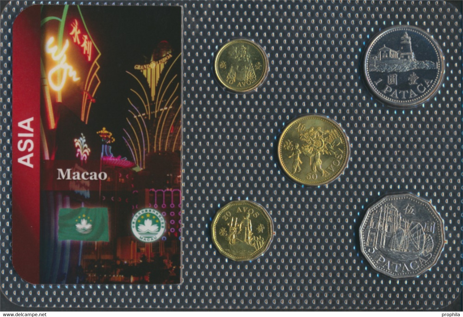 Macau Stgl./unzirkuliert Kursmünzen Stgl./unzirkuliert Ab 1992 10 Avos Bis 5 Patacas (9763960 - Macau