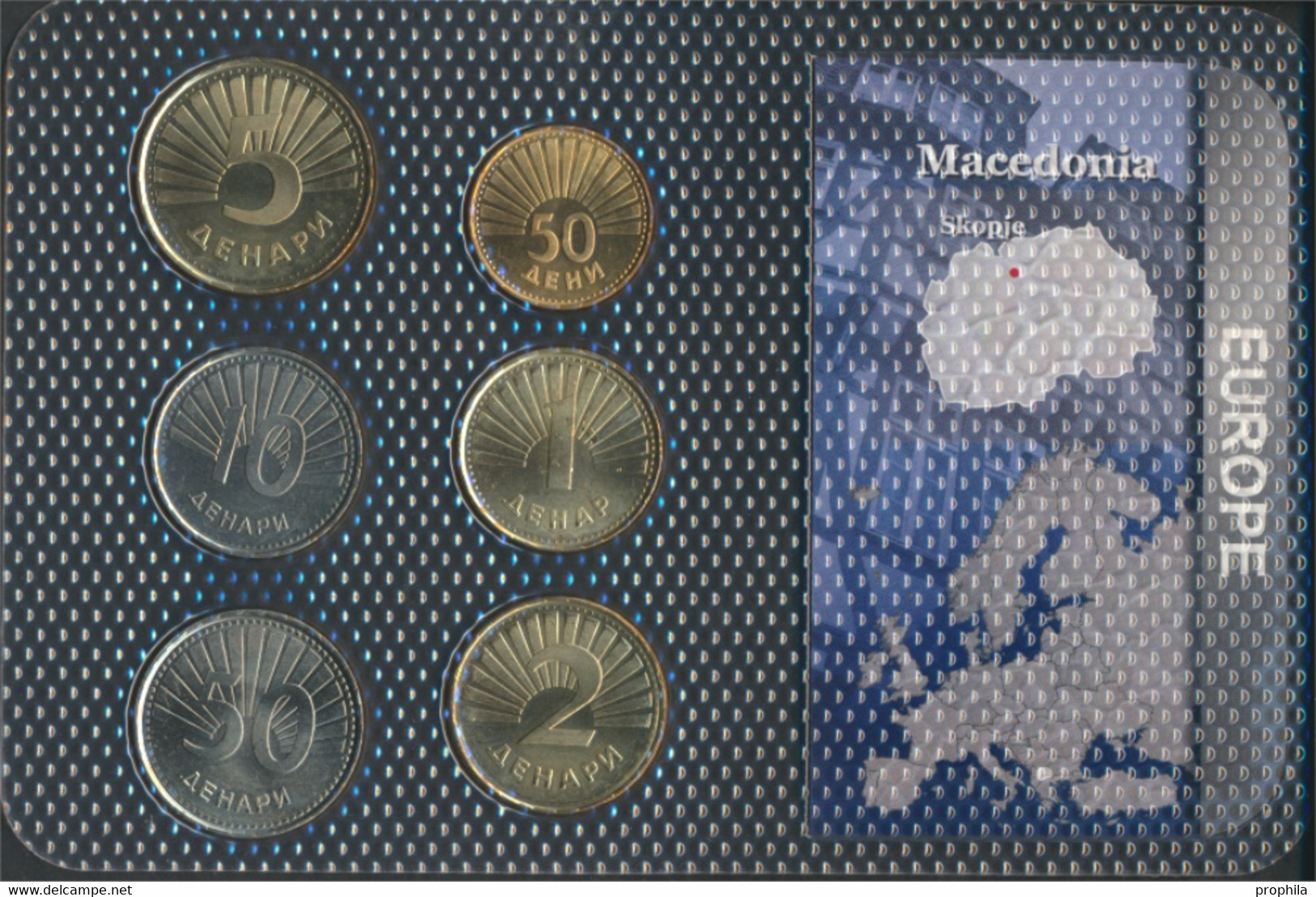 Makedonien Stgl./unzirkuliert Kursmünzen Stgl./unzirkuliert Ab 1993 50 Deni Bis 50 Denars (9763957 - Nordmazedonien