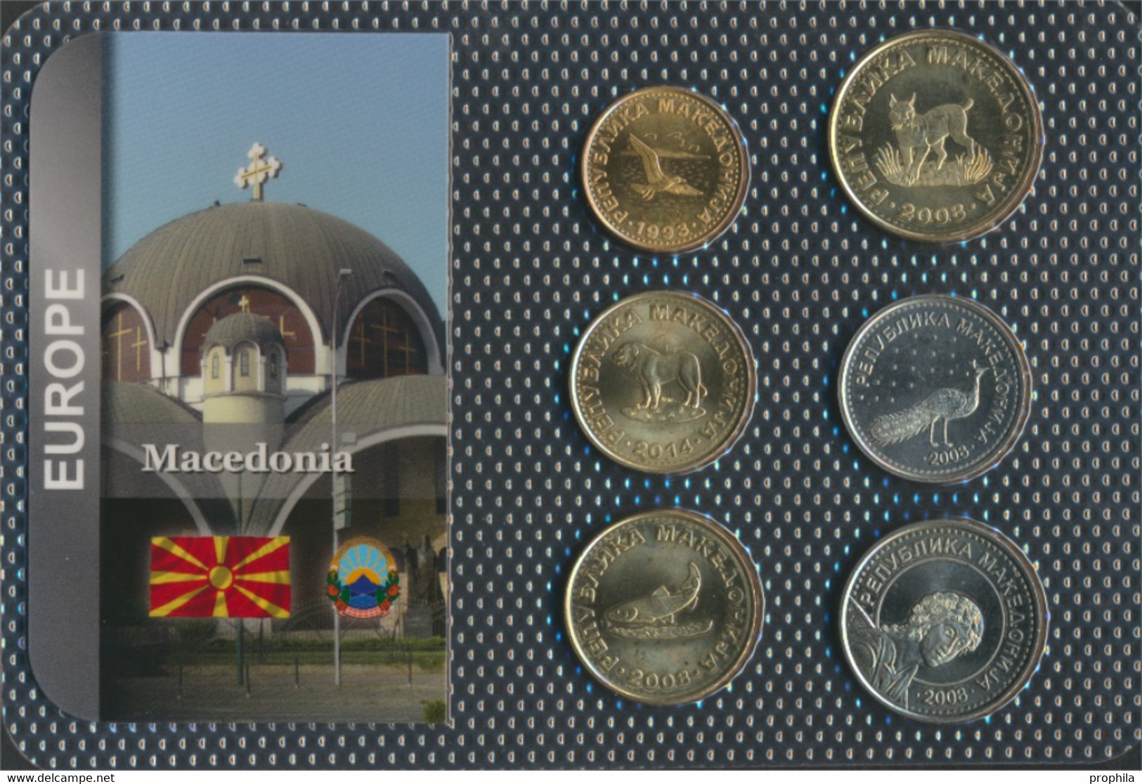 Makedonien Stgl./unzirkuliert Kursmünzen Stgl./unzirkuliert Ab 1993 50 Deni Bis 50 Denars (9763958 - Macédoine Du Nord