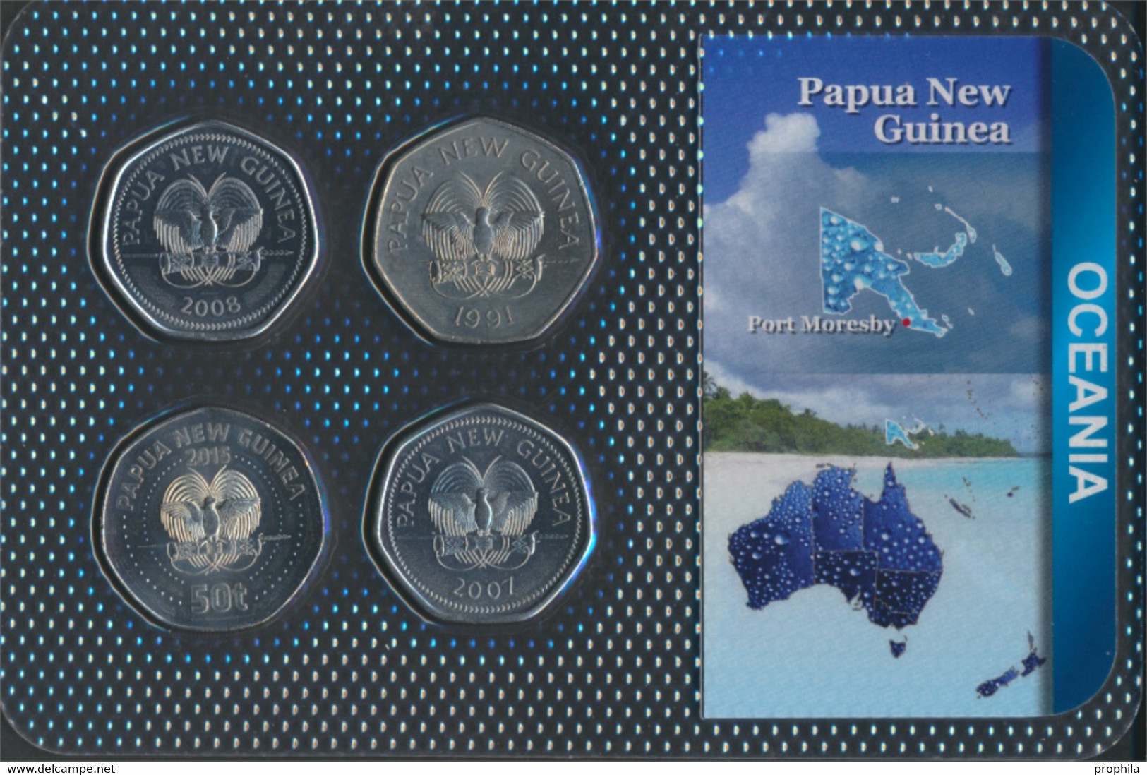 Papua-Neuguinea Stgl./unzirkuliert Kursmünzen Stgl./unzirkuliert Ab 1991 4 X 50 Toea (9763948 - Papúa Nueva Guinea