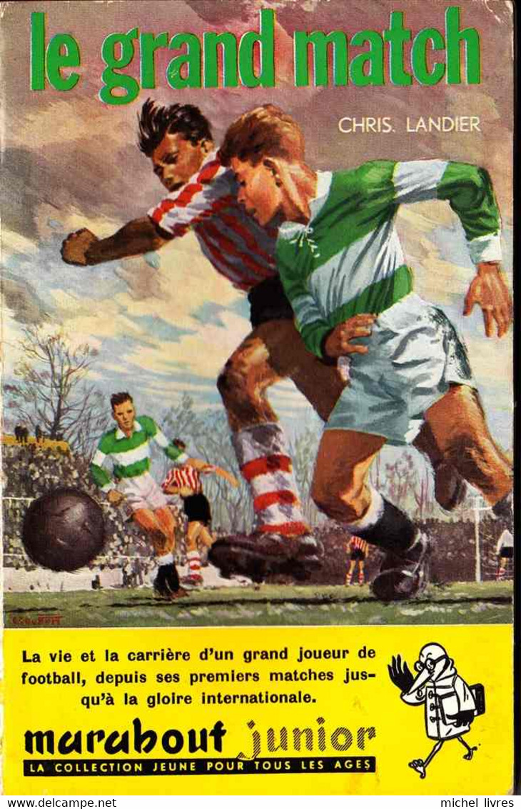 Marabout Junior - MJ 077 - Chris Landier - Le Grand Match - 1956 - BE - Timbre MJ Découpé - Marabout Junior