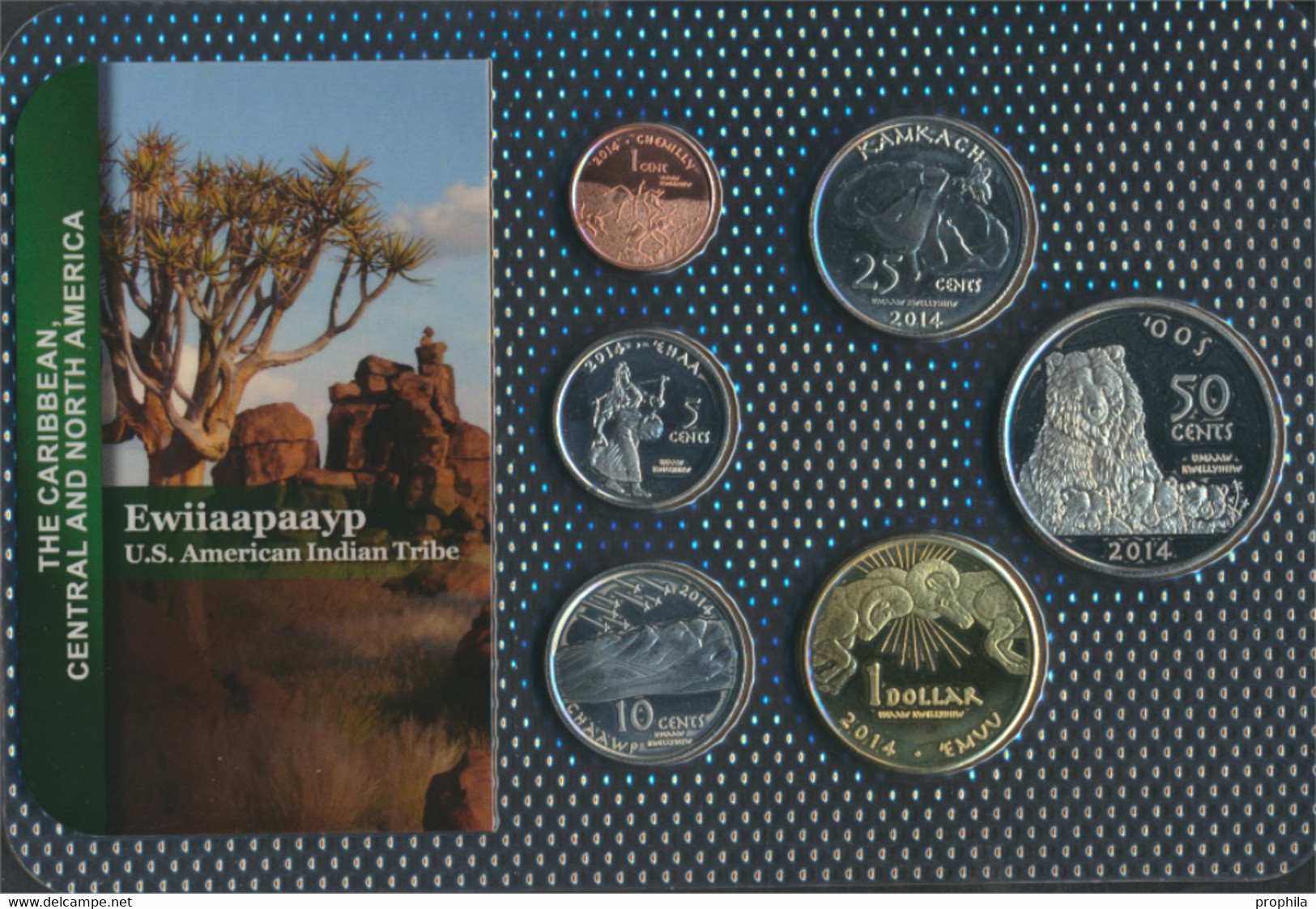 USA 2014 Stgl./unzirkuliert Kursmünzen 2014 1 Cent Bis 1 Dollar (9764102 - Jahressets