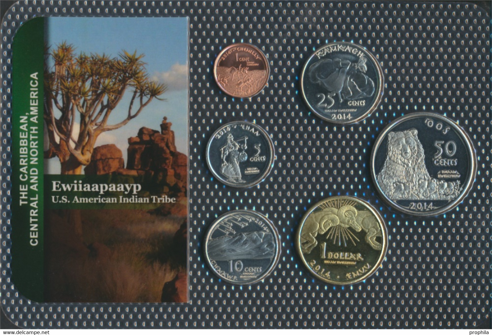 USA 2014 Stgl./unzirkuliert Kursmünzen 2014 1 Cent Bis 1 Dollar (9764104 - Proof Sets