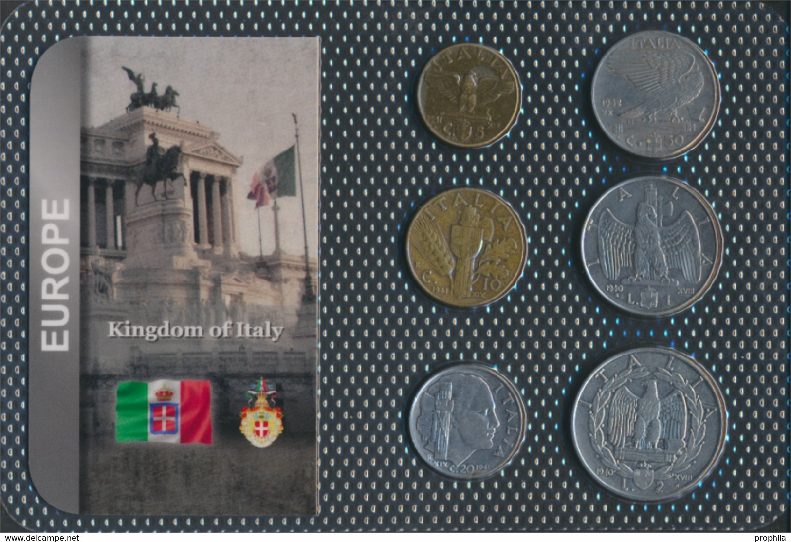 Italien Sehr Schön Kursmünzen Sehr Schön Ab 1939 5 Centesimi Bis 2 Lire (9764013 - Jahressets & Polierte Platten