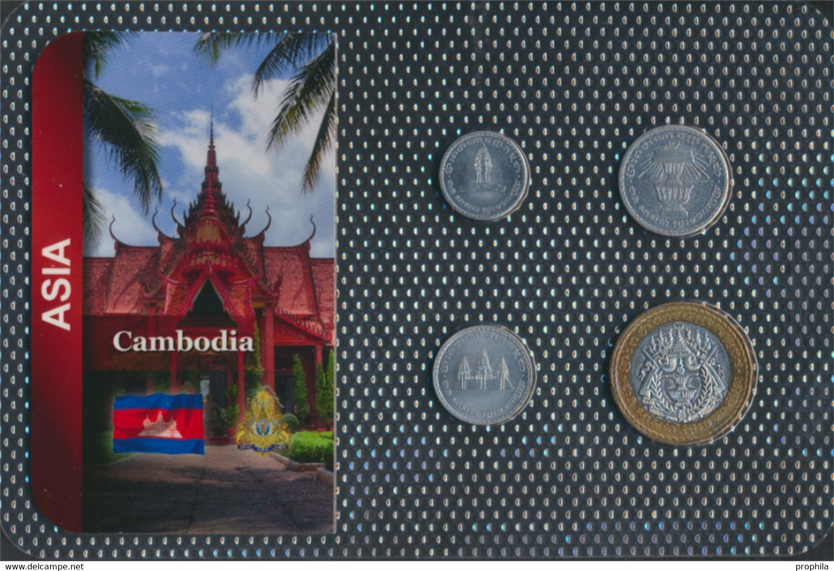 Kambodscha 1994 Stgl./unzirkuliert Kursmünzen 1994 50 Bis 500 Riel (9764268 - Camboya