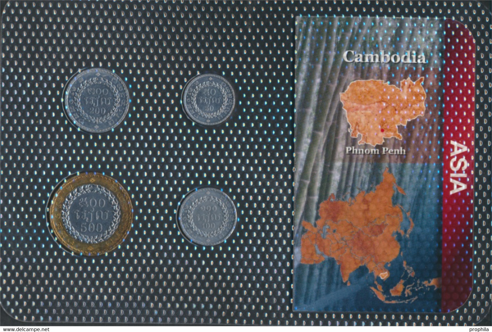 Kambodscha 1994 Stgl./unzirkuliert Kursmünzen 1994 50 Bis 500 Riel (9764268 - Cambodia