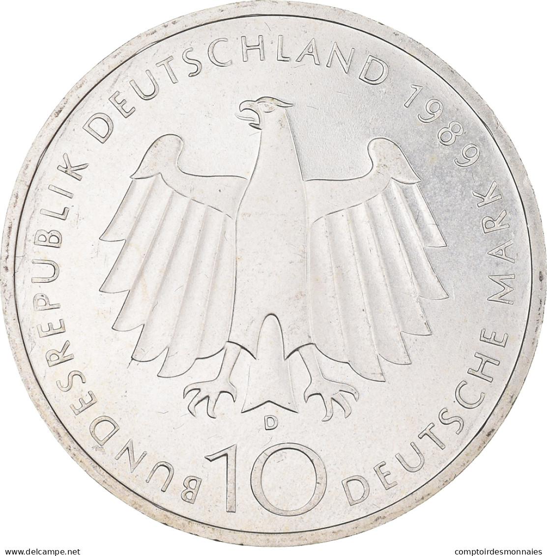 Monnaie, République Fédérale Allemande, 10 Mark, 1989, Munich, Germany, SPL - Commemorations