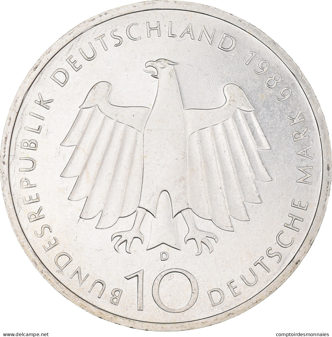 Monnaie, République Fédérale Allemande, 10 Mark, 1989, Munich, Germany, SPL - Herdenkingsmunt