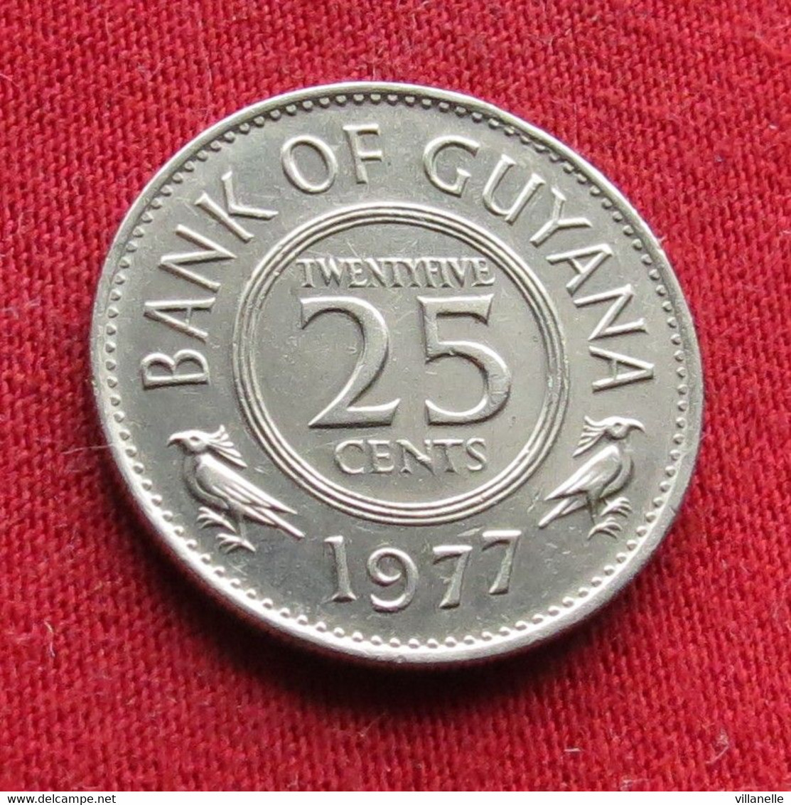 Guyana 25 Cents 1977 KM# 34 Lt 892 *V3T Guiana - Guyana