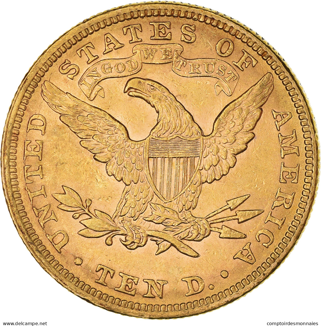 Monnaie, États-Unis, Coronet Head, $10, Eagle, 1898, U.S. Mint, Philadelphie - 10$ - Eagles - 1866-1907: Coronet Head (Tête Couronnée)