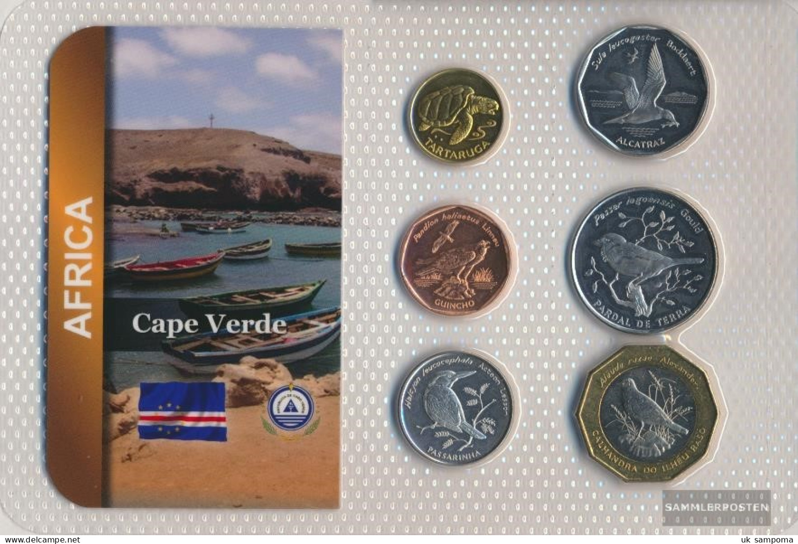 Cape Verde 1994 Stgl./unzirkuliert Kursmünzen Stgl./unzirkuliert 1994 1 Escudos Until 100 Escudos Birds - Cap Vert