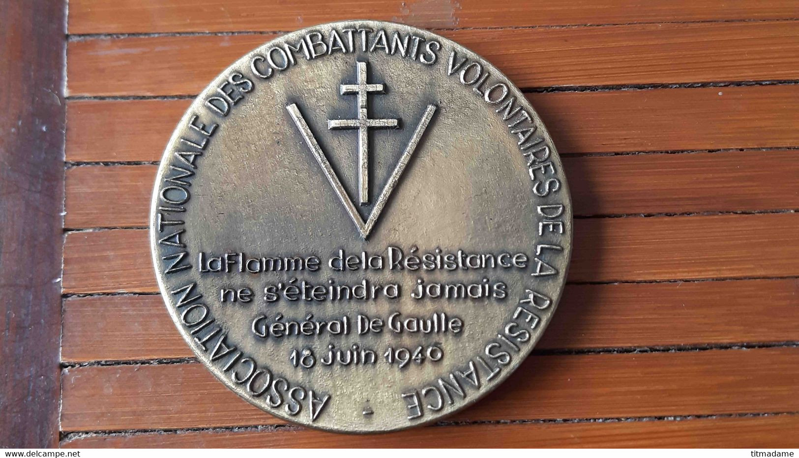 Medaille Ass Natinale Des Combattants Volontaires De La Resistance - Otros & Sin Clasificación