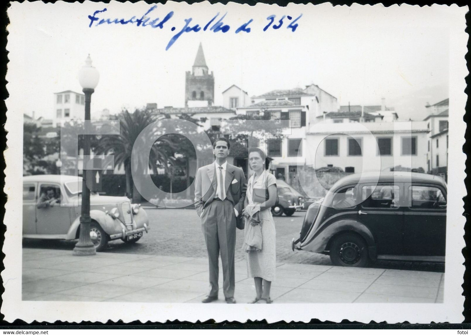 1954 PHOTO FOTO AUSTIN FUNCHAL MADEIRA PORTUGAL - Places