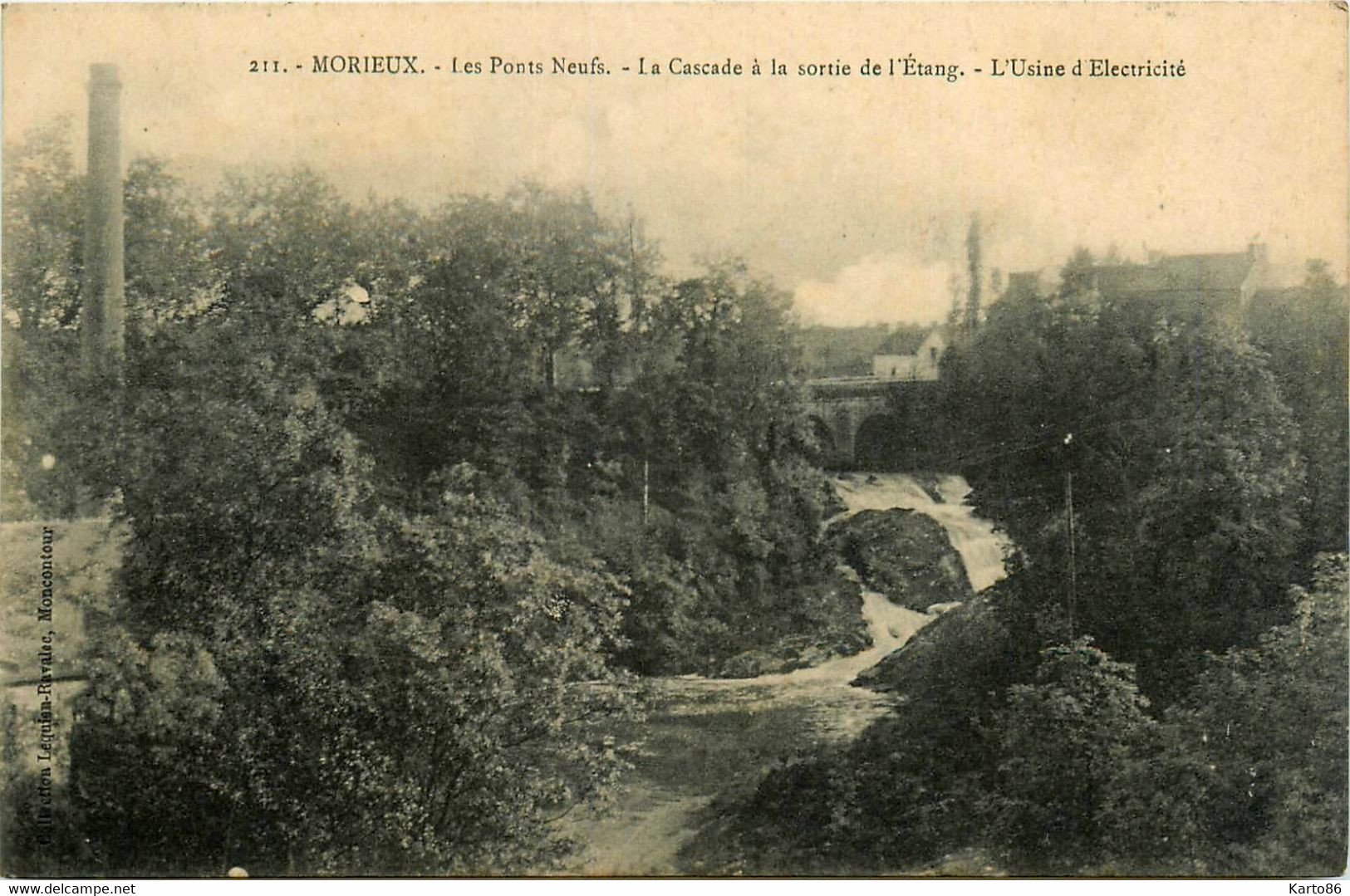 Morieux * Les Ponts Neufs * La Cascade à La Sortie De L'étang * L'usine D'électricité - Morieux