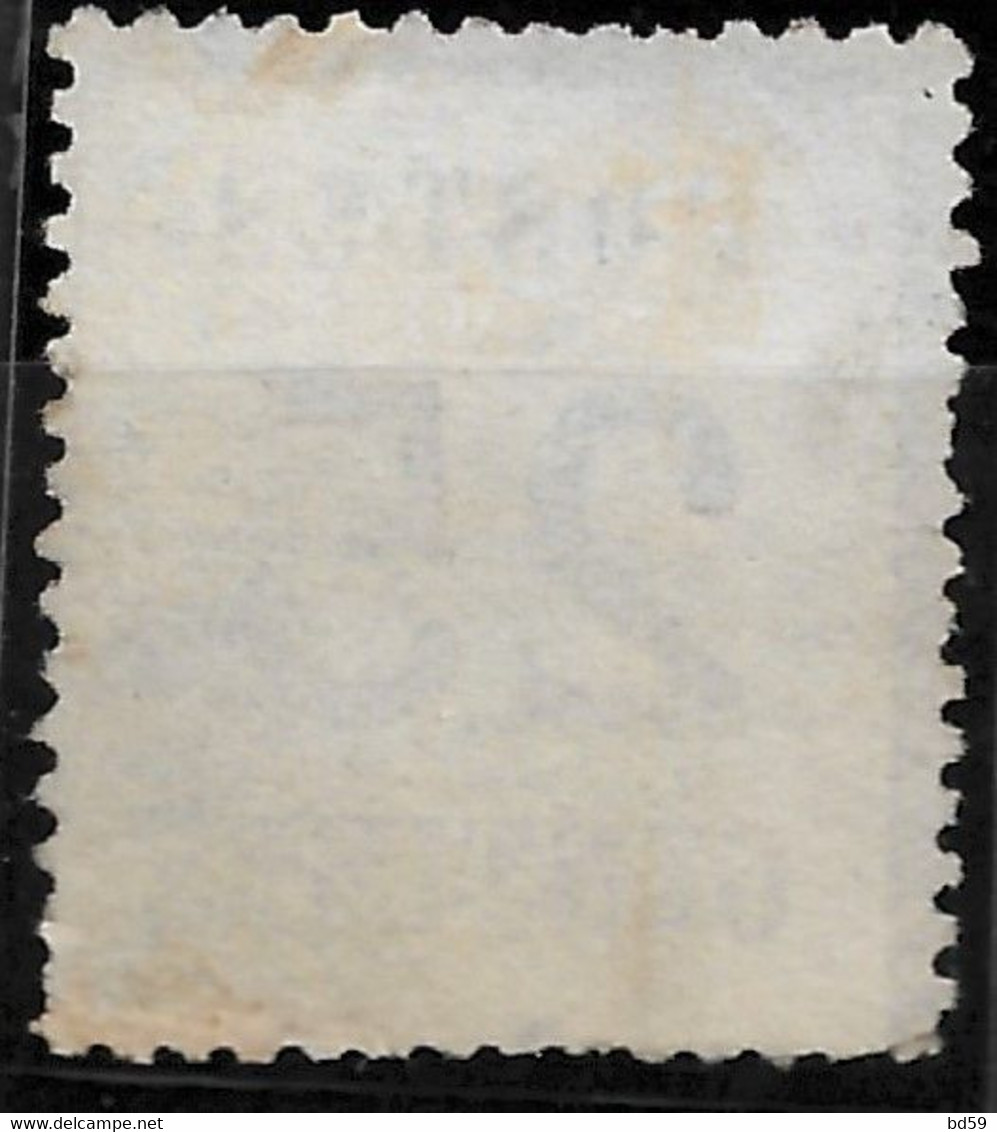 ALSACE-LORRAINE 25c. Brun-noir Yvert & Tellier N°7 - Used Stamps