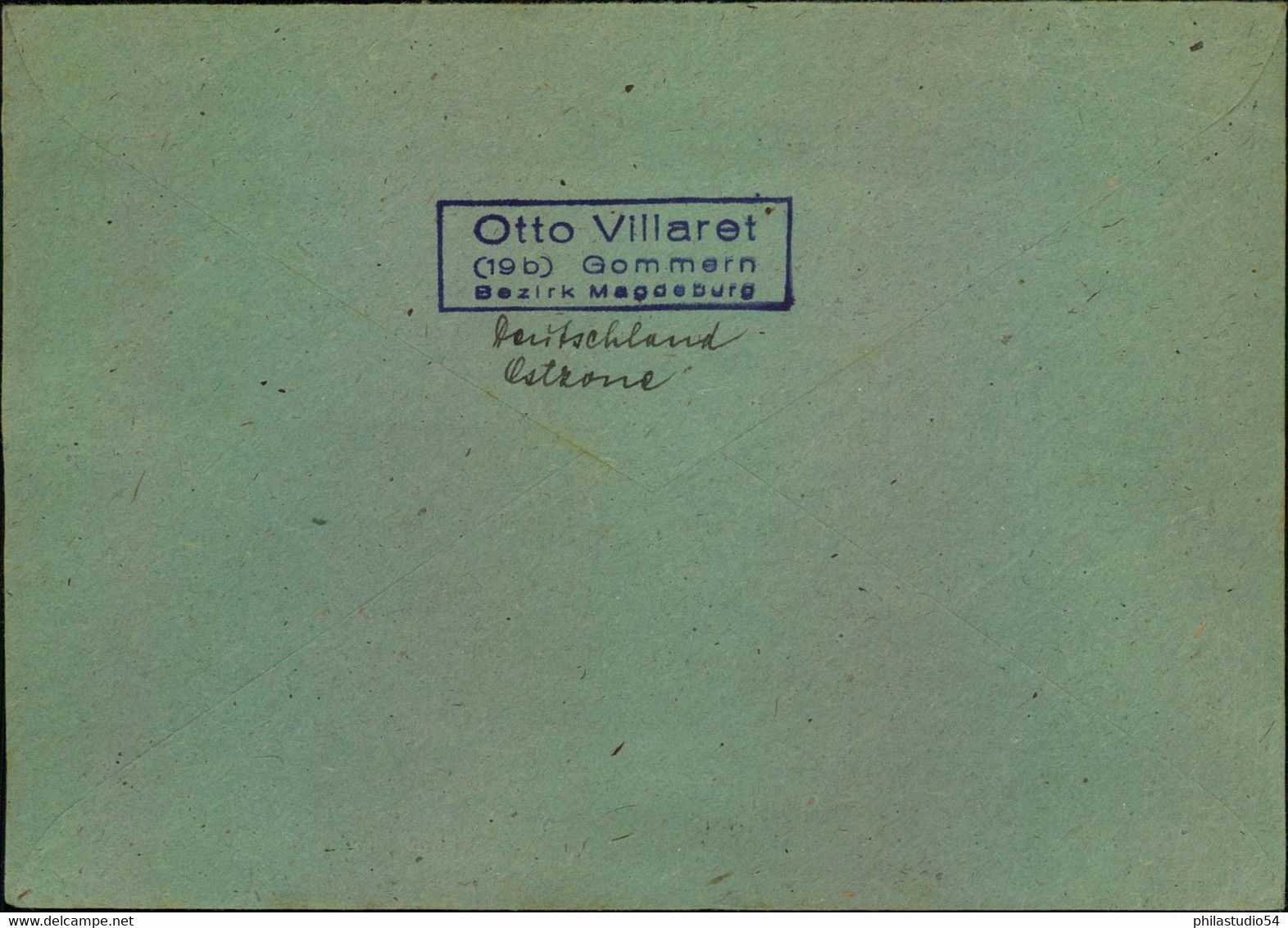 ü1947,Auslandsbrief Mit 50 Pfg. Messe Ab MERSEBURG  Nach Dänemark - Other & Unclassified